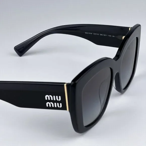 NEW Miu Miu MU04WS 06U5D1 Grey Opal Grey Gradient Women Sunglasses MU 04WS - Picture 9 of 11